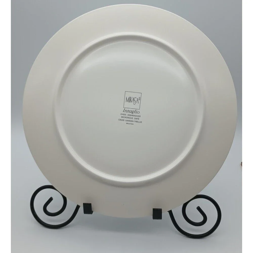Mikasa Garden Trellis Chop Plate Charger CA229 Intaglio 12.5